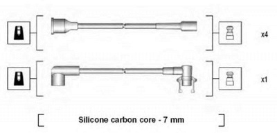 MAGNETI MARELLI 941145230720 -  Комплект проводов зажигания